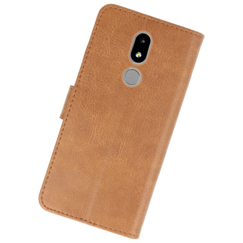 Étuis portefeuille Bookstyle Case pour Nokia 3.2 Brown