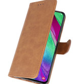 Bookstyle Wallet Cases Hoesje voor Galaxy A40 Bruin