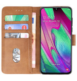 Bookstyle Wallet Cases Case for Galaxy A40 Brown