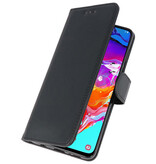 Fundas estilo billetera Bookstyle para Samsung Galaxy A70 negro
