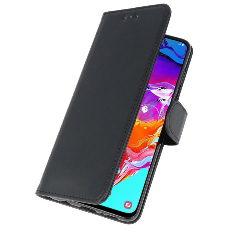 Fundas estilo billetera Bookstyle para Samsung Galaxy A70 negro