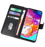 Bookstyle Wallet Cases Hoesje voor Samsung Galaxy A70 Zwart