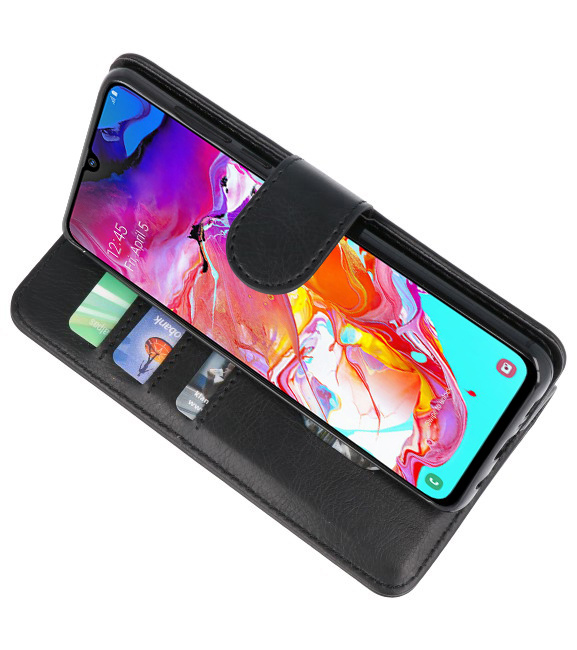 Bookstyle Wallet Taske Etui til Samsung Galaxy A70 Black