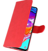 Funda Bookstyle Estuches para Samsung Galaxy A70 Rojo