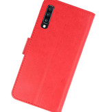 Funda Bookstyle Estuches para Samsung Galaxy A70 Rojo