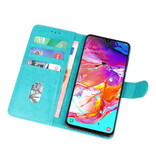 Fundas estilo billetera Bookstyle para Samsung Galaxy A70 verde