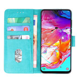 Bookstyle Wallet Cases Hülle für Samsung Galaxy A70 Grün