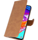 Bookstyle Wallet Cases Hoesje voor Samsung Galaxy A70 Bruin