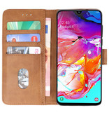 Bookstyle Wallet Cases Hoesje voor Samsung Galaxy A70 Bruin