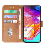 Bookstyle Wallet Taske Etui til Samsung Galaxy A70 Brown