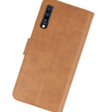 Bookstyle Wallet Cases Hoesje voor Samsung Galaxy A70 Bruin