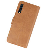 Fundas estilo billetera Bookstyle para Samsung Galaxy A70 Marrón