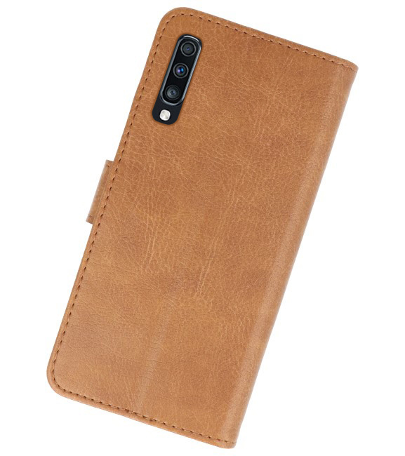 Bookstyle Wallet Cases Hoesje voor Samsung Galaxy A70 Bruin