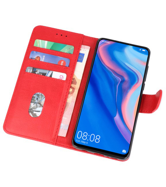 Bookstyle Wallet Cases Hülle für Huawei P Smart Z Red