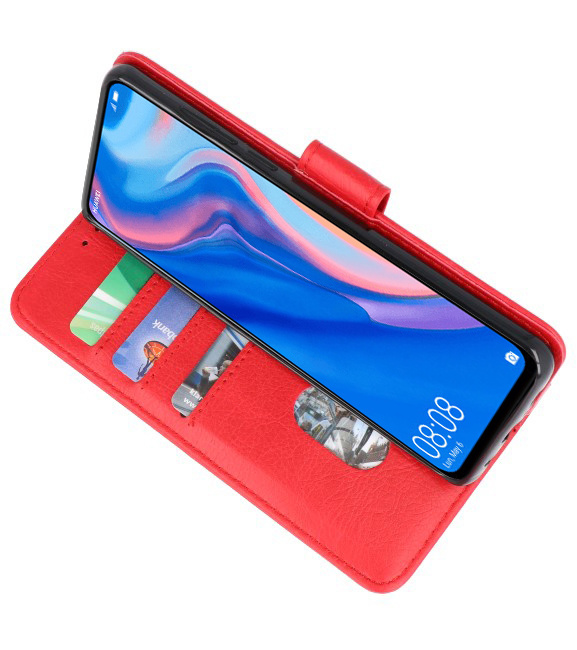 Bookstyle Wallet Cases Hoesje voor Huawei P Smart Z Rood