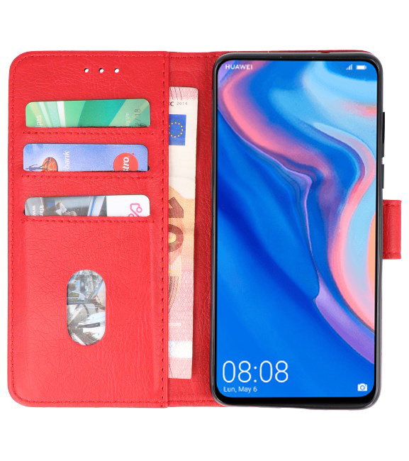 Bookstyle Wallet Cases Taske til Huawei P Smart Z Red
