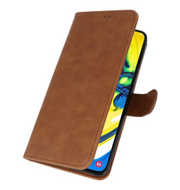 Fundas estilo billetera Bookstyle para Samsung Galaxy A80 / A90 Marrón