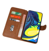 Fundas estilo billetera Bookstyle para Samsung Galaxy A80 / A90 Marrón