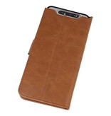 Bookstyle Wallet Taske Etui til Samsung Galaxy A80 / A90 Brown
