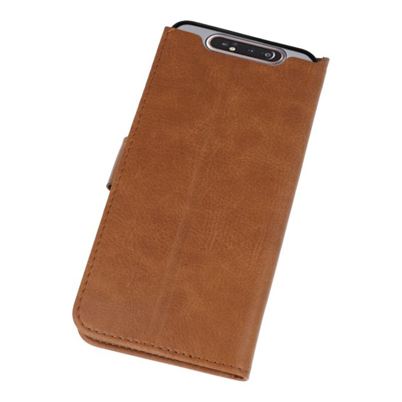 Bookstyle Wallet Cases Hoesje voor Samsung Galaxy A80 / A90 Bruin