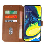 Bookstyle Wallet Cases Case for Samsung Galaxy A80 / A90 Brown