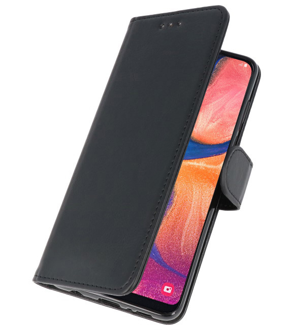 Etuis portefeuille Bookstyle Case pour Samsung Galaxy A20e Noir
