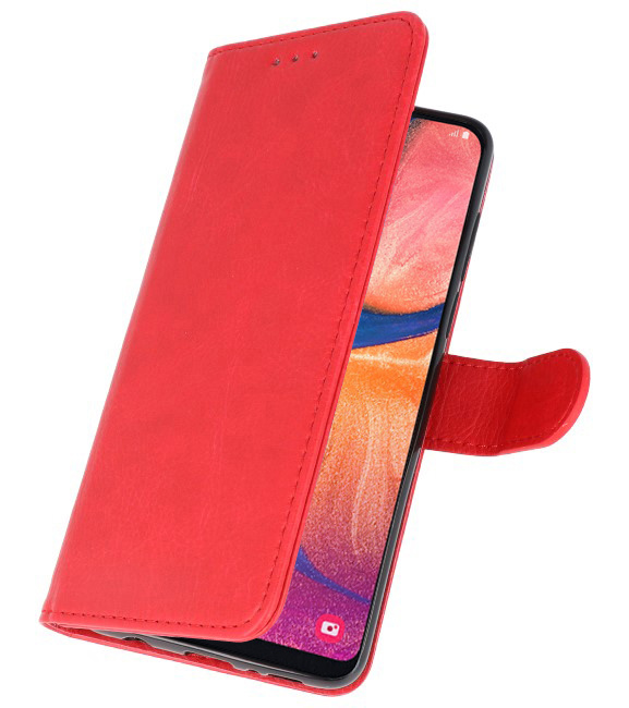 Etuis portefeuille Bookstyle Case pour Samsung Galaxy A20e Rouge