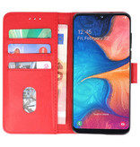 Bookstyle Wallet Cases Case for Samsung Galaxy A20e Red