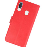 Bookstyle Wallet Taske Etui til Samsung Galaxy A20e Red