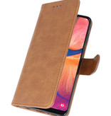 Bookstyle Wallet Taske Etui til Samsung Galaxy A20e Brown