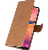 Etuis portefeuille Bookstyle Case pour Samsung Galaxy A20e Brown