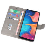 Bookstyle Wallet Cases Case for Samsung Galaxy A20e Gray