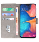 Bookstyle Wallet Taske Etui til Samsung Galaxy A20e Gray