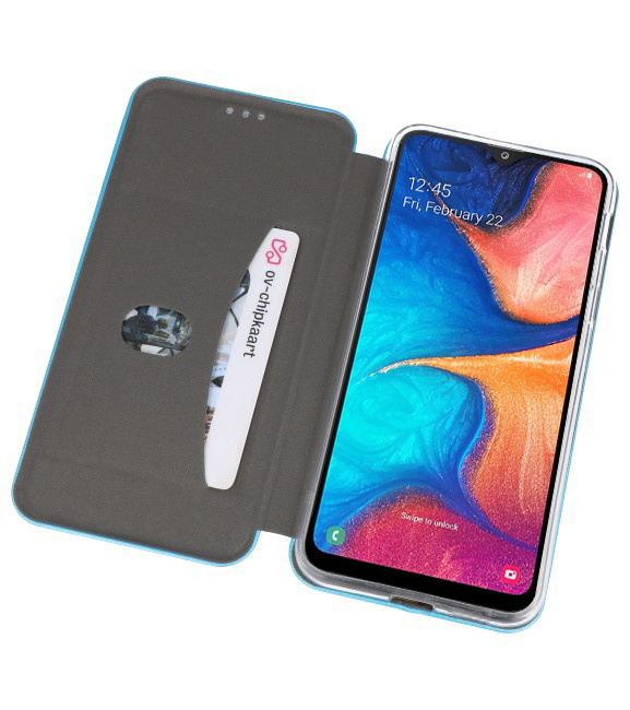 Etui Folio Slim pour Samsung Galaxy A20 Bleu