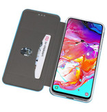 Etui Folio Slim pour Samsung Galaxy A70 Bleu