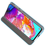 Etui Folio Slim pour Samsung Galaxy A70 Bleu