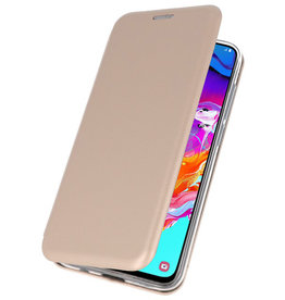 Etui Folio Slim pour Samsung Galaxy A70 Gold