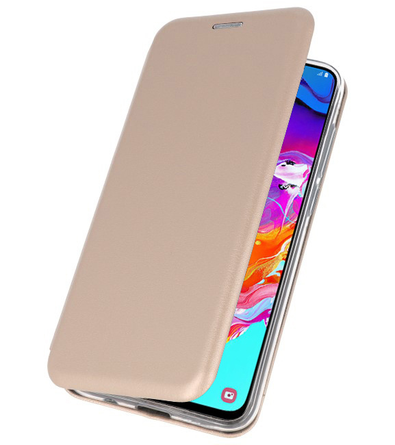 Custodia Folio sottile per Samsung Galaxy A70 Gold