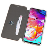 Custodia Folio sottile per Samsung Galaxy A70 Gold