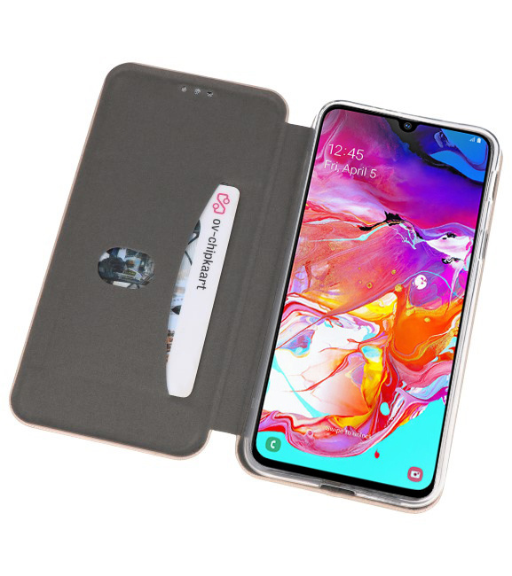 Slim Folio Case for Samsung Galaxy A70 Gold