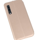 Custodia Folio sottile per Samsung Galaxy A70 Gold