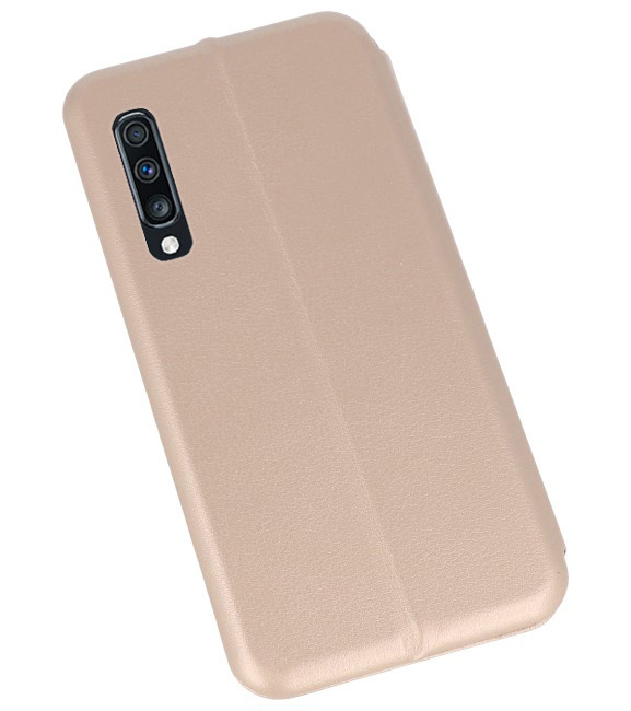 Custodia Folio sottile per Samsung Galaxy A70 Gold