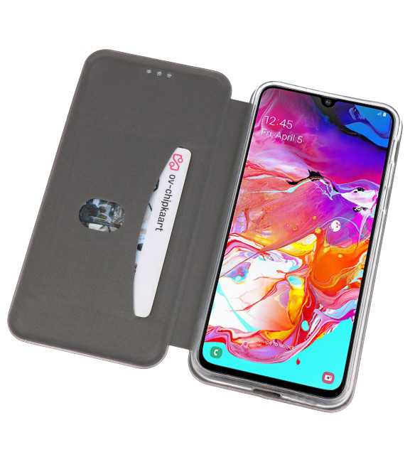 Custodia Folio sottile per Samsung Galaxy A70 Grey