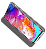 Etui Folio Slim pour Samsung Galaxy A70 Gris