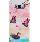 Papillon Design Hardcover Backcover pour Samsung Galaxy S8 Plus
