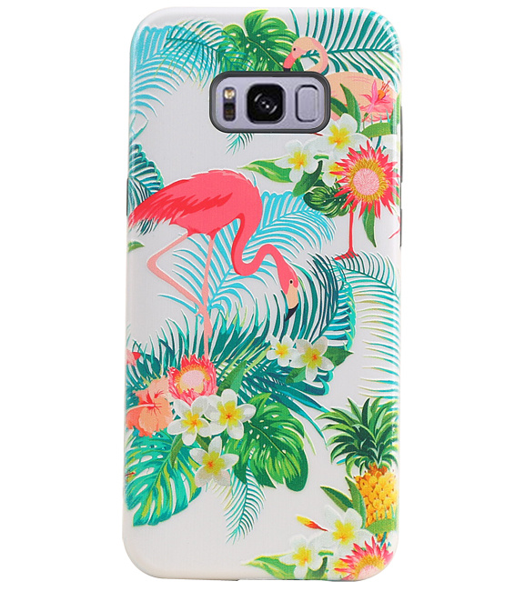 Flamingo Design Hardcase Backcover for Samsung Galaxy S8 Plus