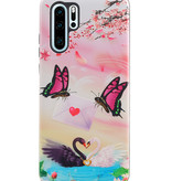 Butterfly Design Hardcase Backcover for Huawei P30 Pro