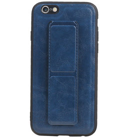 Grip Stand Hardcase Backcover voor iPhone 6 Blauw
