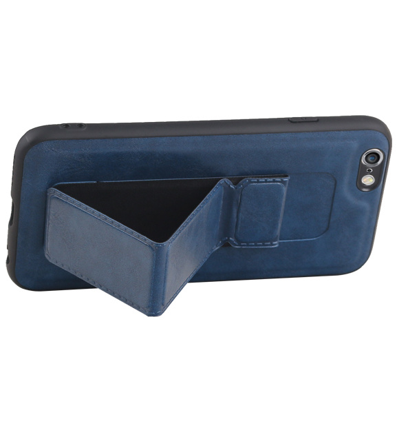 Grip Stand Hardcase Backcover per iPhone 6 Blu