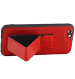 Grip Stand Hardcase Backcover voor iPhone 6 Rood